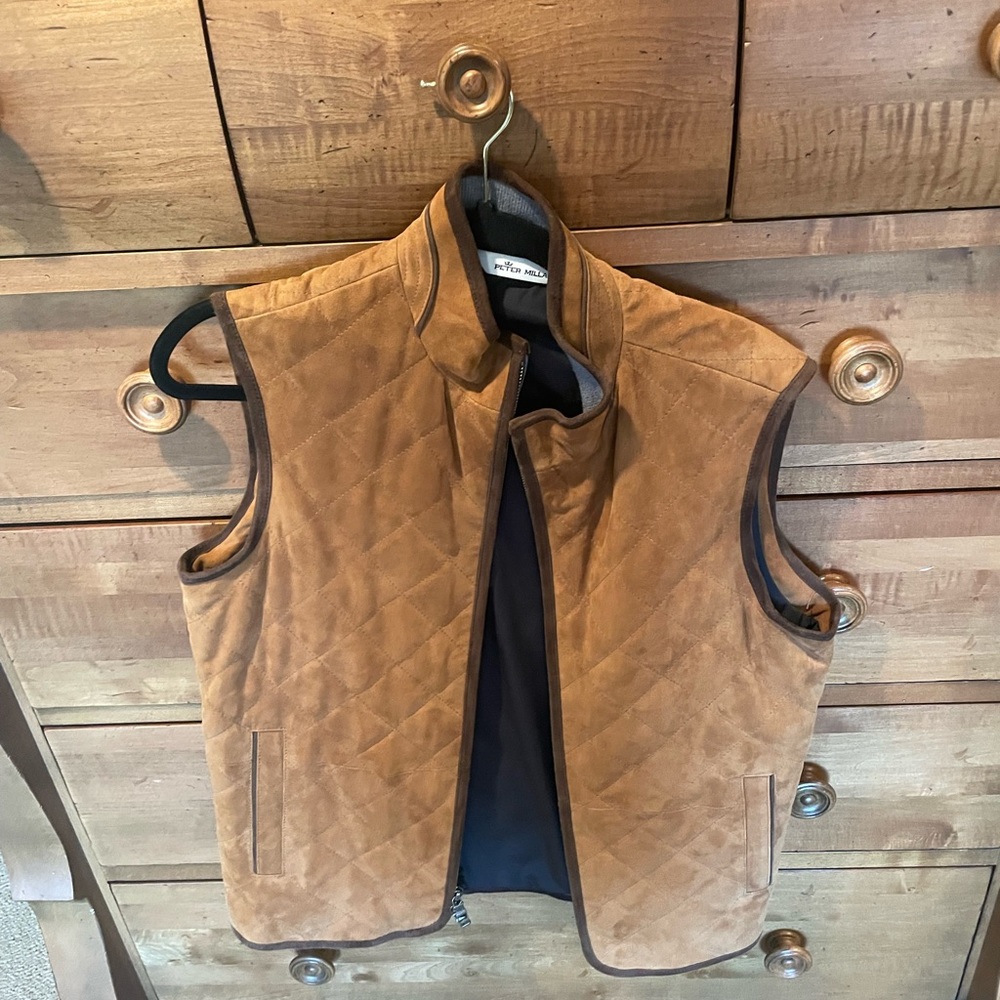 Peter millar men’s suede vest. Size small